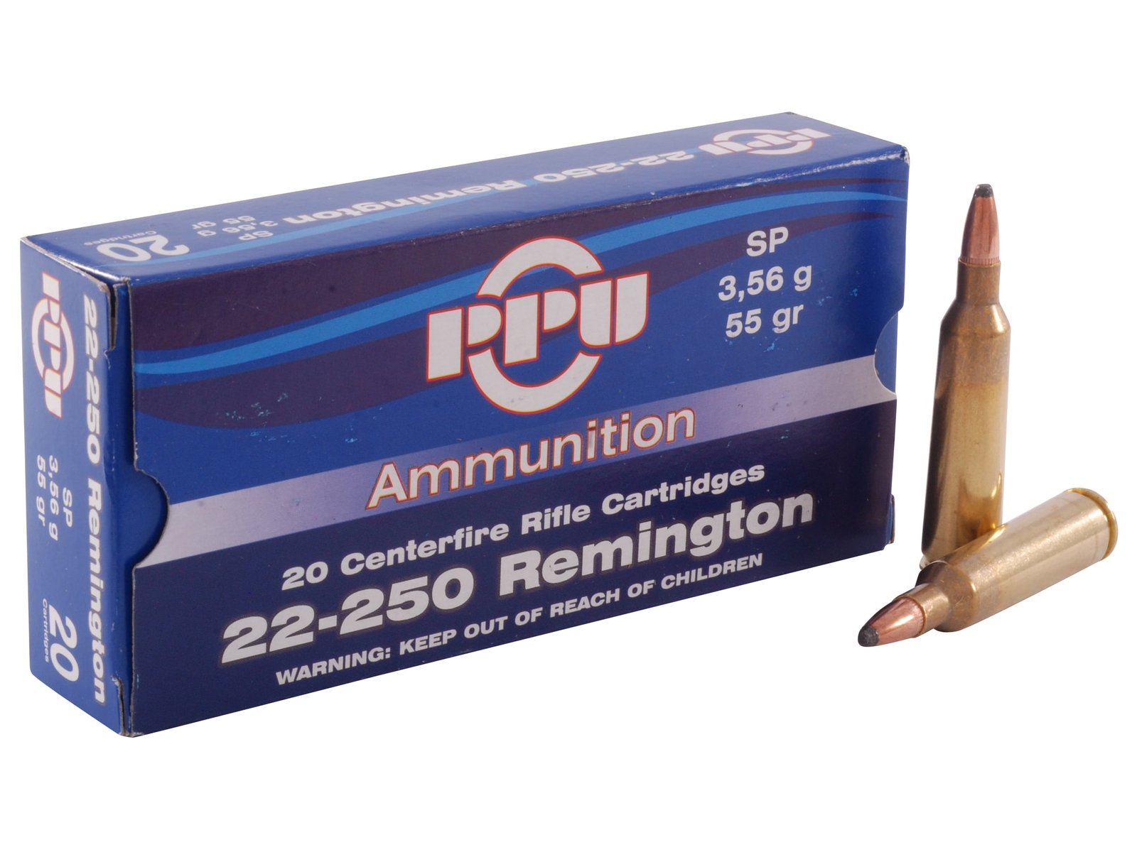 138613 Prvi Partizan .22-250 Remington 55gr SP for sale