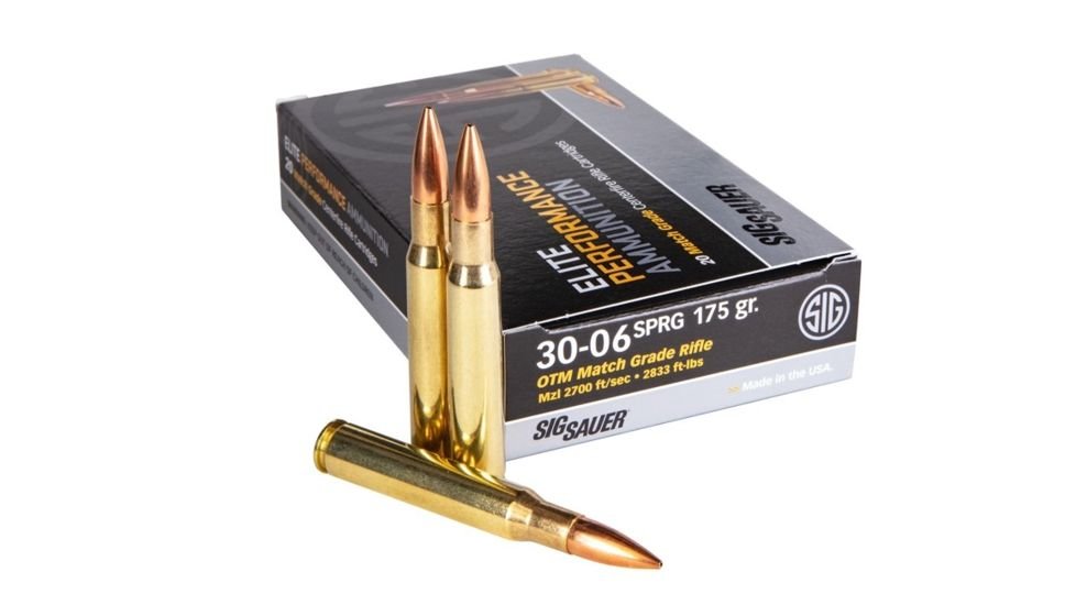 opplanet-sig-sauer-elite-match-grade-rifle-ammunition-30-06-springfield-175-grain-open-tip-match-20-rounds-box-brass-e3006m2-20-main SIG Sauer Match Grade .30-06 Springfield for sale